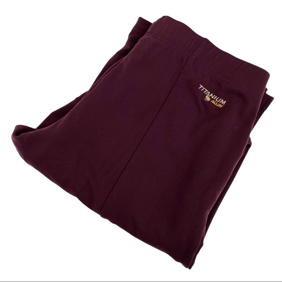 Columbia Titanium Alloy Maroon Yoga Pant Leggings - Picture 4 of 14